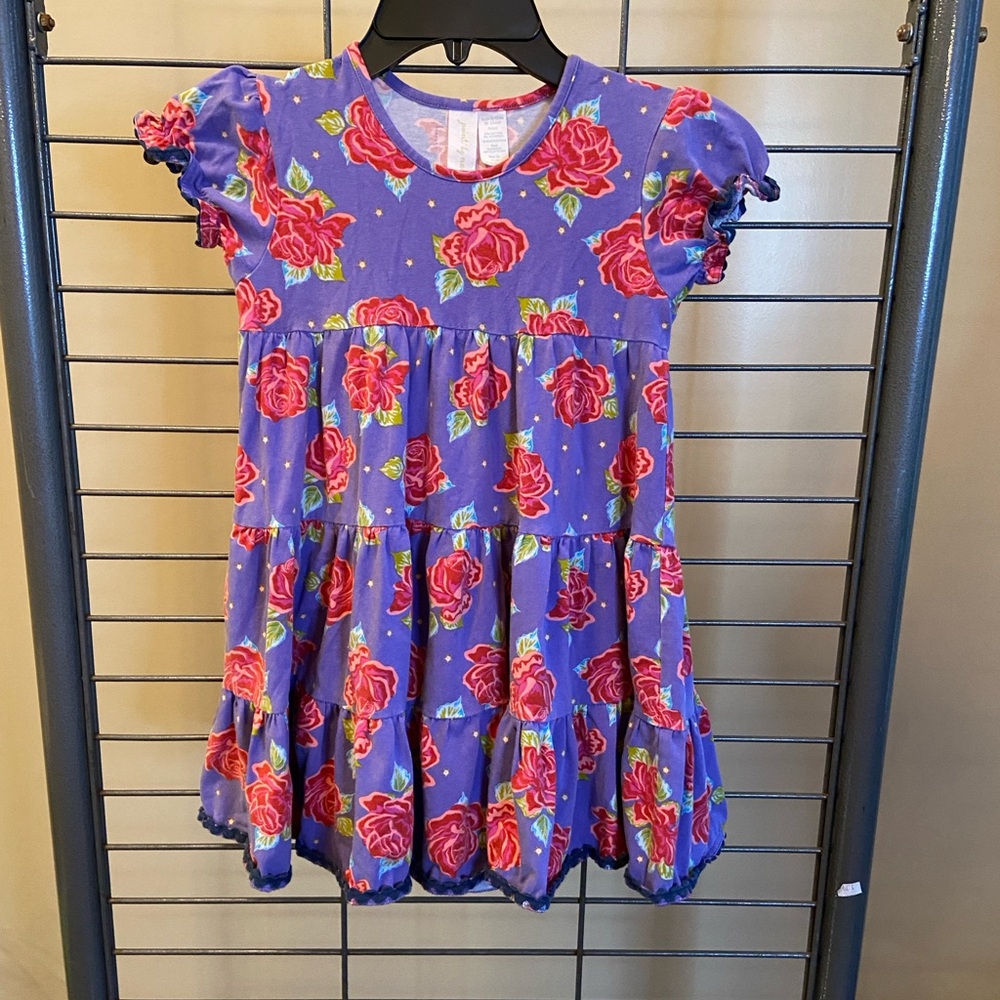 Matilda Jane Purple and Red Floral Kids Dress